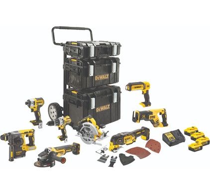 Instrumentu komplekts DeWalt DCK853P4; 18 V; 4x5,0 Ah akum.