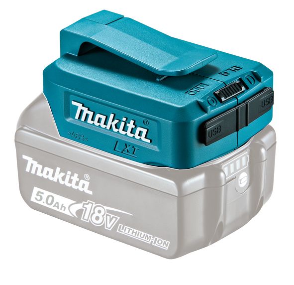 Akumulatoru adapteris Makita 18V -> USB (x2) Tālruņa akumulatoru uzlādēšanai