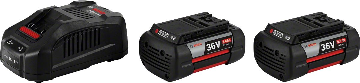 Akumulators Bosch GBA; 36 V; 2x6,0 Ah + lādētājs GAL 3680 CV