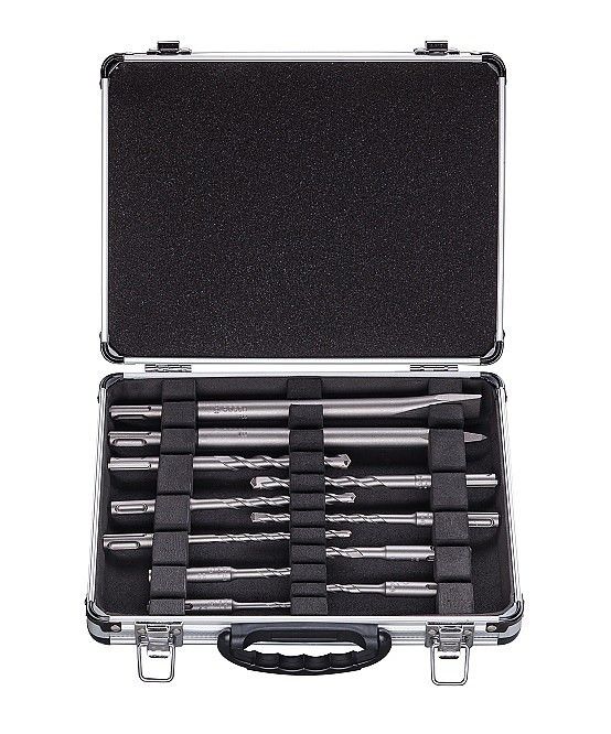 Urbju un skrūvgriežu uzgaļu komplekts Bosch; SDS-Plus 11 daļu