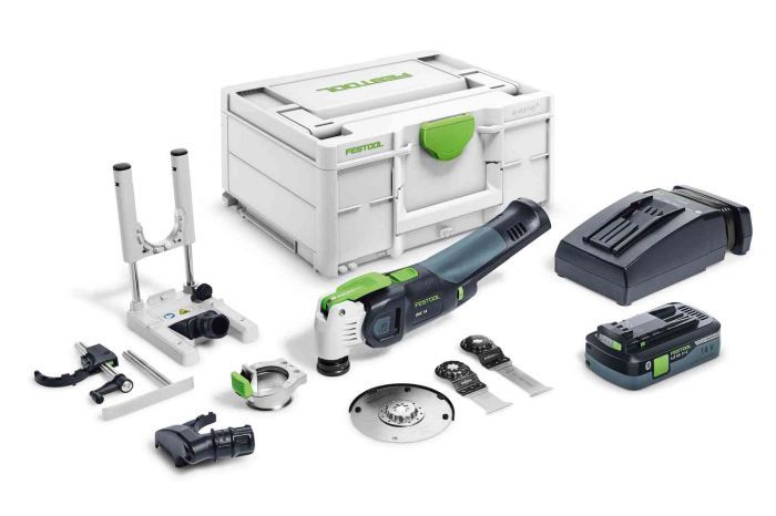 Daudzfunkciju instruments Festool OSC 18 HPC 4,0 EI-Set VECTURO; 18 V; 1x4,0 Ah akum.