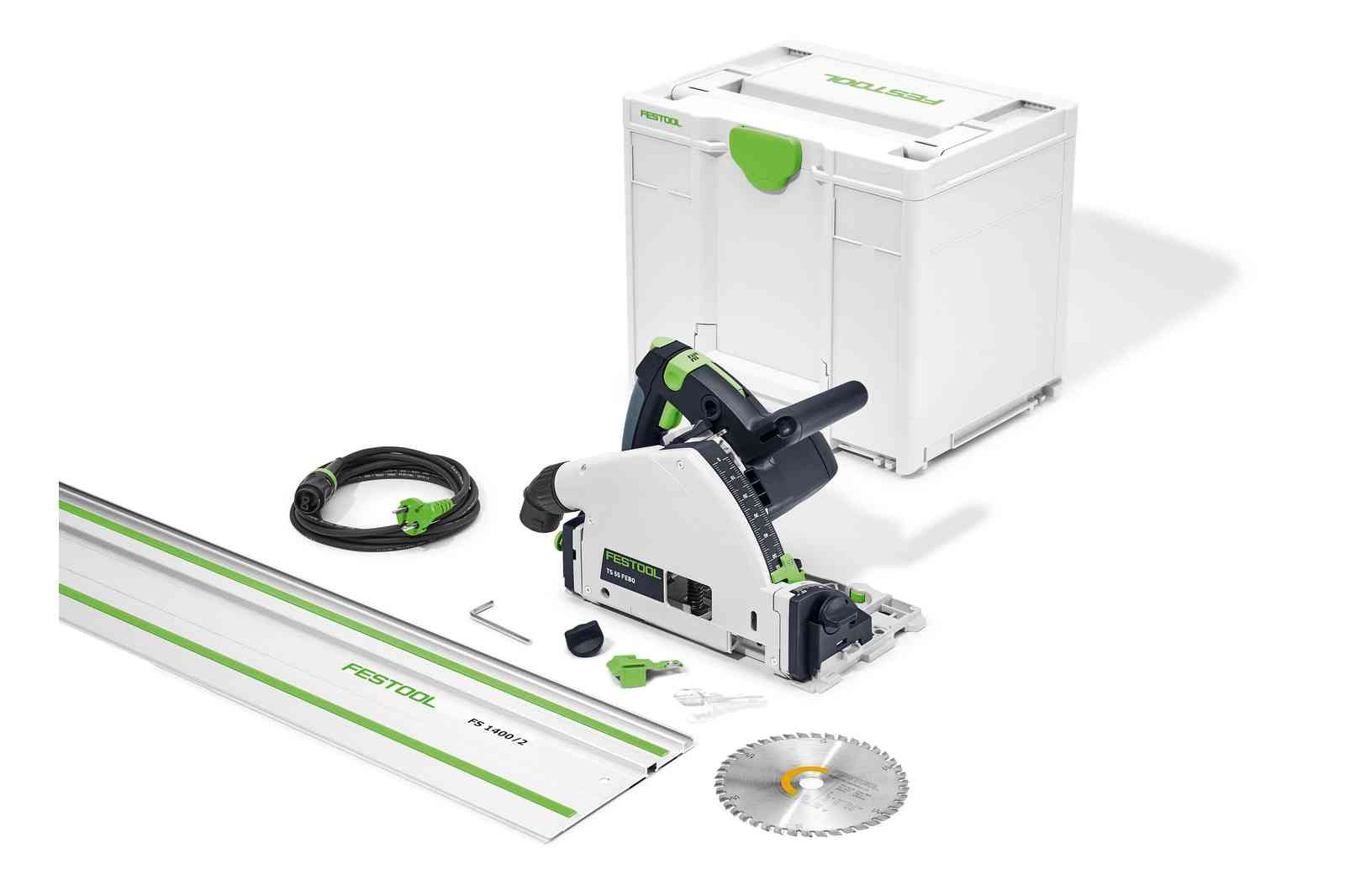 Iegremdējamais ripzāģis Festool TS 55 FEBQ-Plus-FS