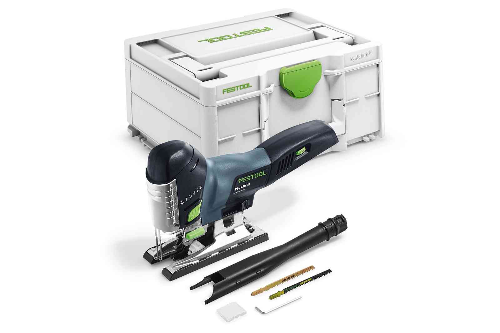 Figūrzāģis ar akumulatoru Festool PSC 420 EB-Basic CARVEX; 18 V (bez akumulatora un lādētāja)