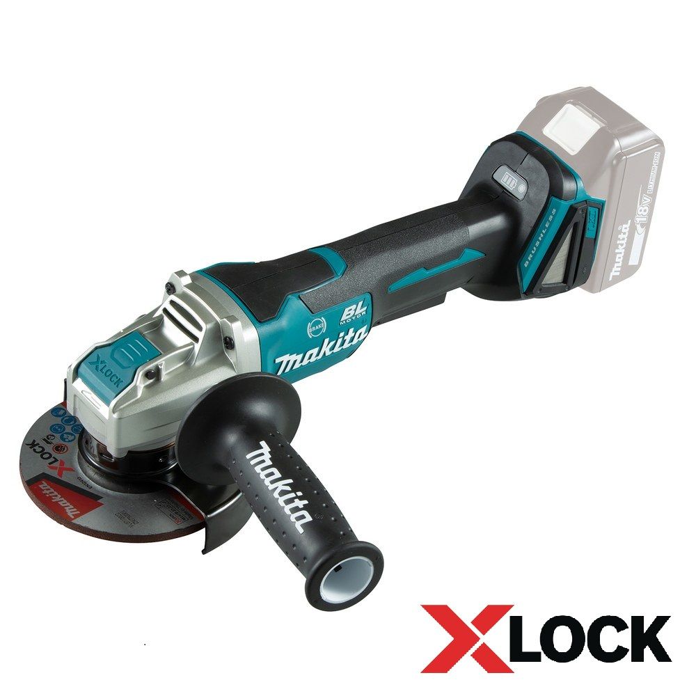 Leņķa slīpmašīna Makita DGA520ZX1; 18 V (bez akumulatora un lādētāja)