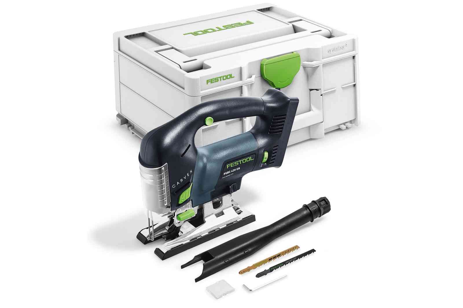 Figūrzāģis ar akumulatoru Festool PSBC 420 EB-Basic CARVEX; 18 V; (bez akumulatora un lādētāja)