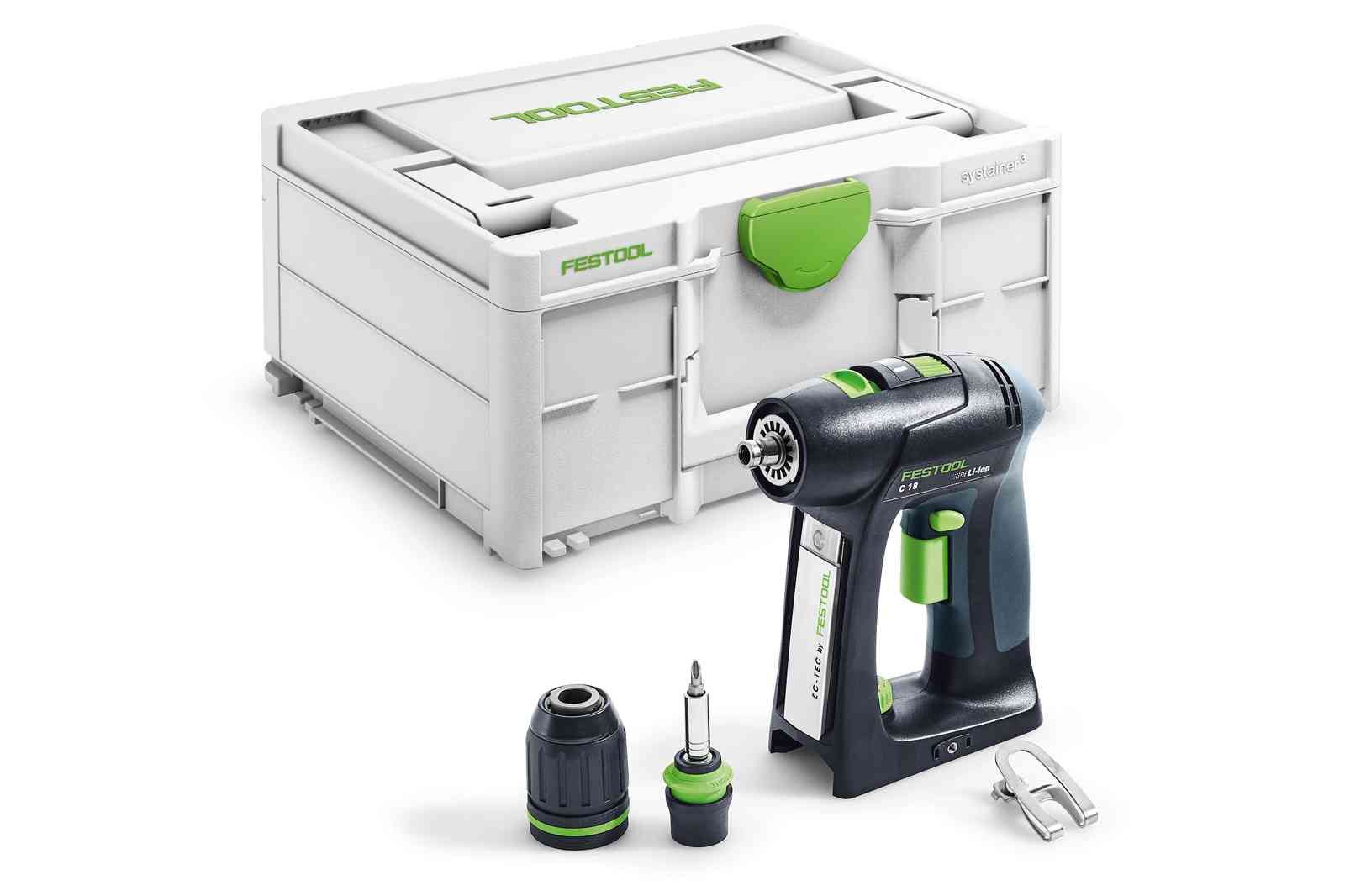 Urbjmašīna-skrūvgriezis Festool C 18-Basic; 18 V (bez akumulatora un lādētāja)