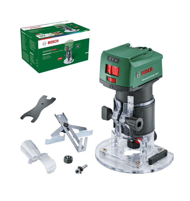Akumulatora malu frēze Bosch AdvancedTrimRouter 18V-8; 18 V (bez akumulatora un lādētāja)