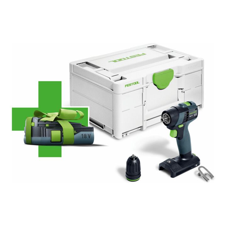 Akumulatora triecienskrūvgriezis Festool TXS 18-Basic-3,0; 18 V; (bez akumulatora un lādētāja) + Dāvanā 3,0 Ah kumulators!