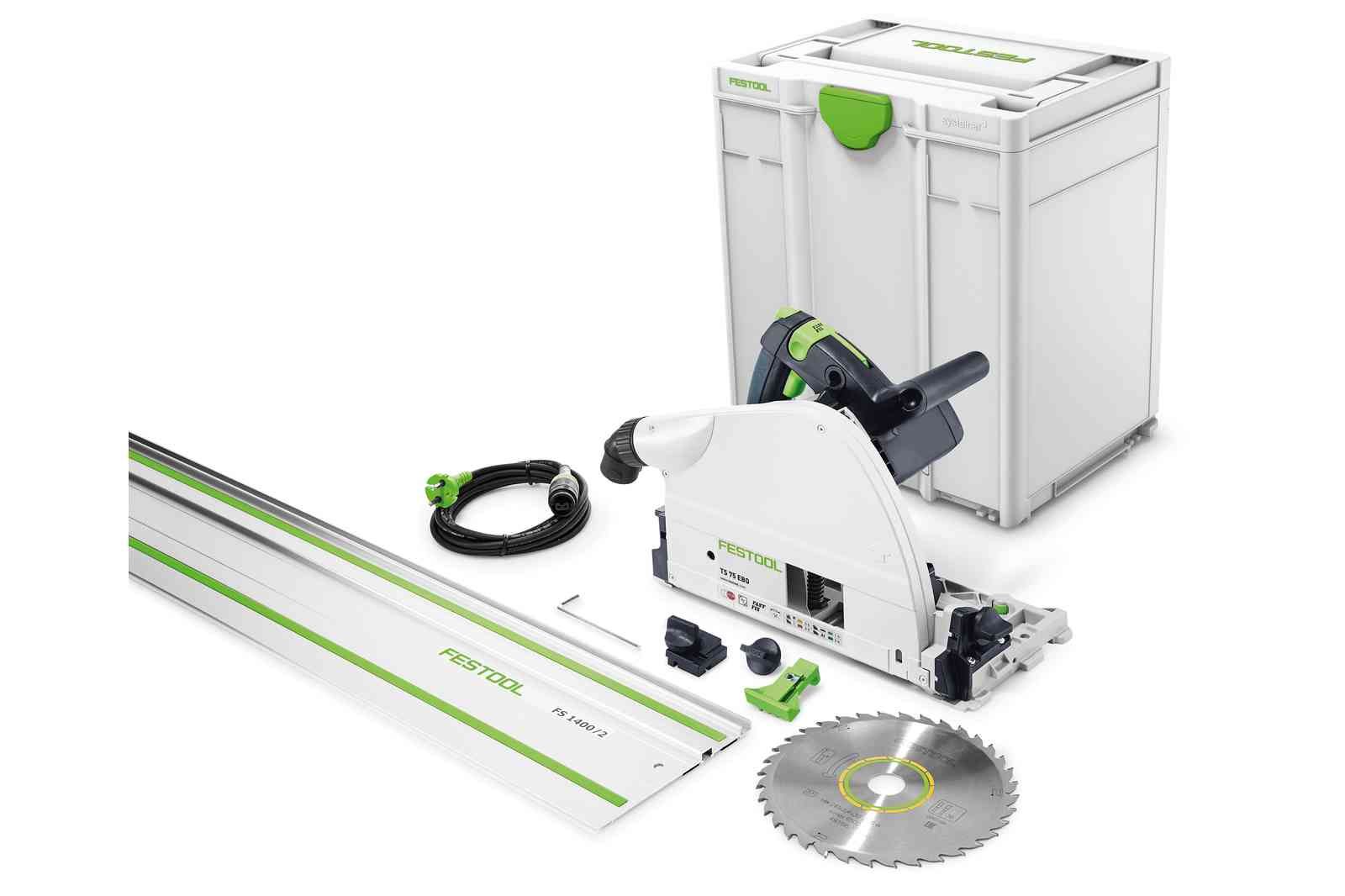 Iegremdējamais ripzāģis Festool TS 75 EBQ-Plus-FS