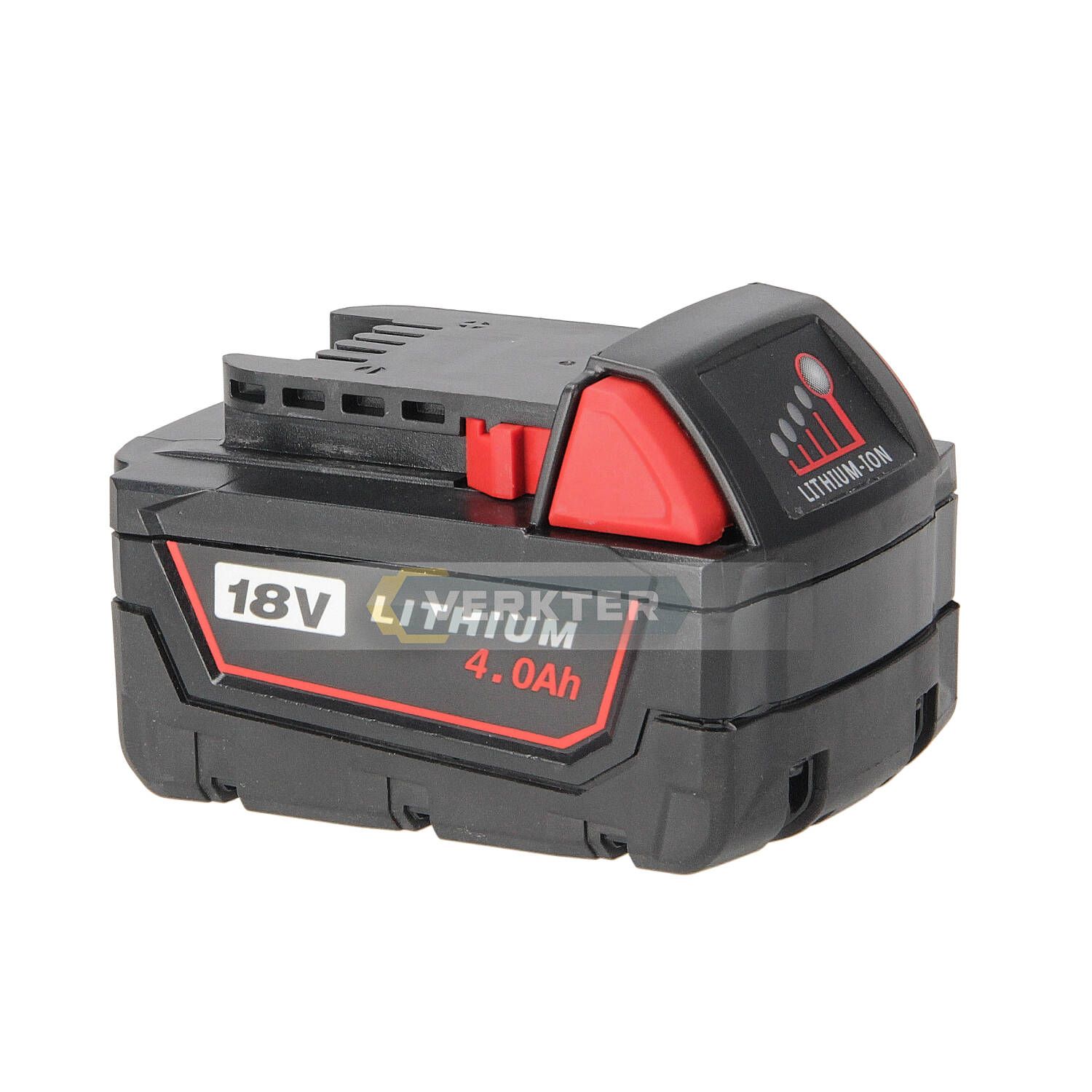 Akumulators  Ahlio 18 V; 4,0 Ah; Li-ion; saderīgs ar Milwaukee instrumentiem