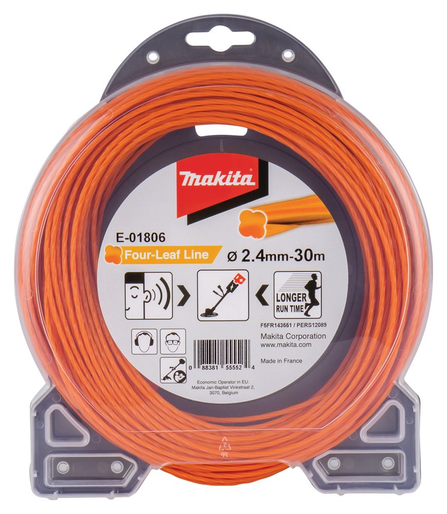 Aukla trimmerim Makita; 2,4 mm x 30 m