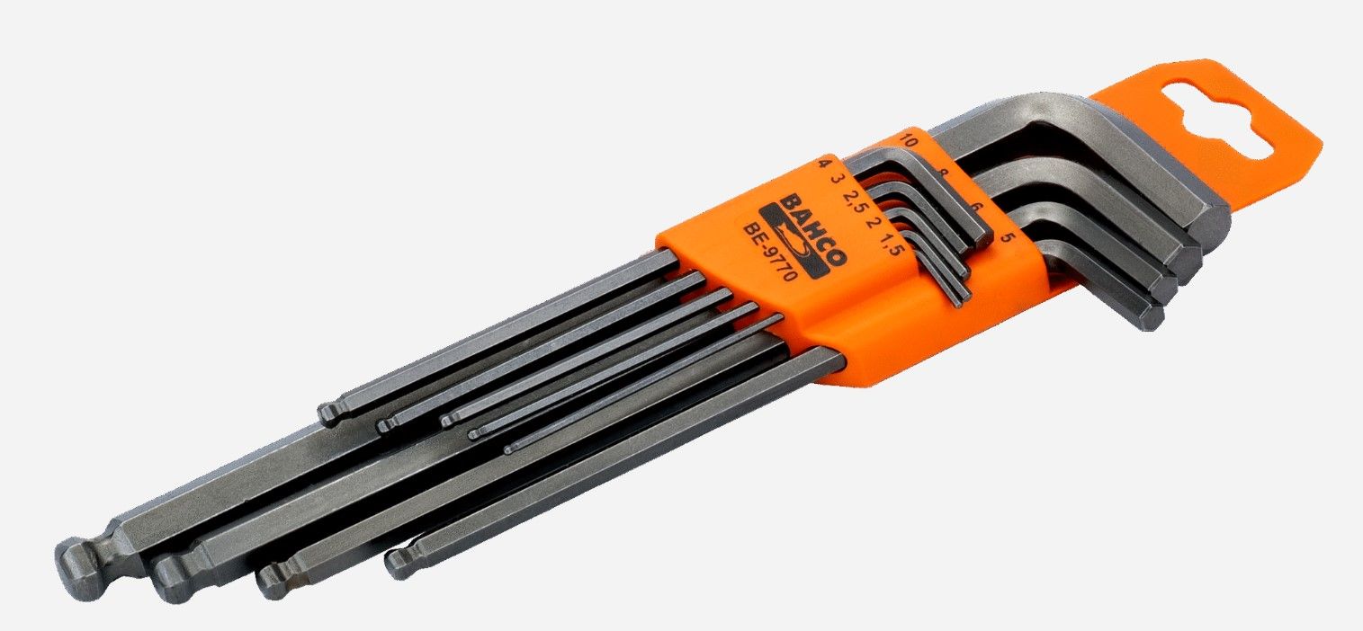 Seškanšu atslēgu komplekts Bahco BE-9770; 1,5-10 mm; 9 gab.
