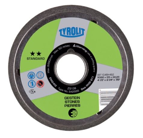 Bļodiņas riteņi Tyrolit Standart 895670; Ø90-110 mm; P36