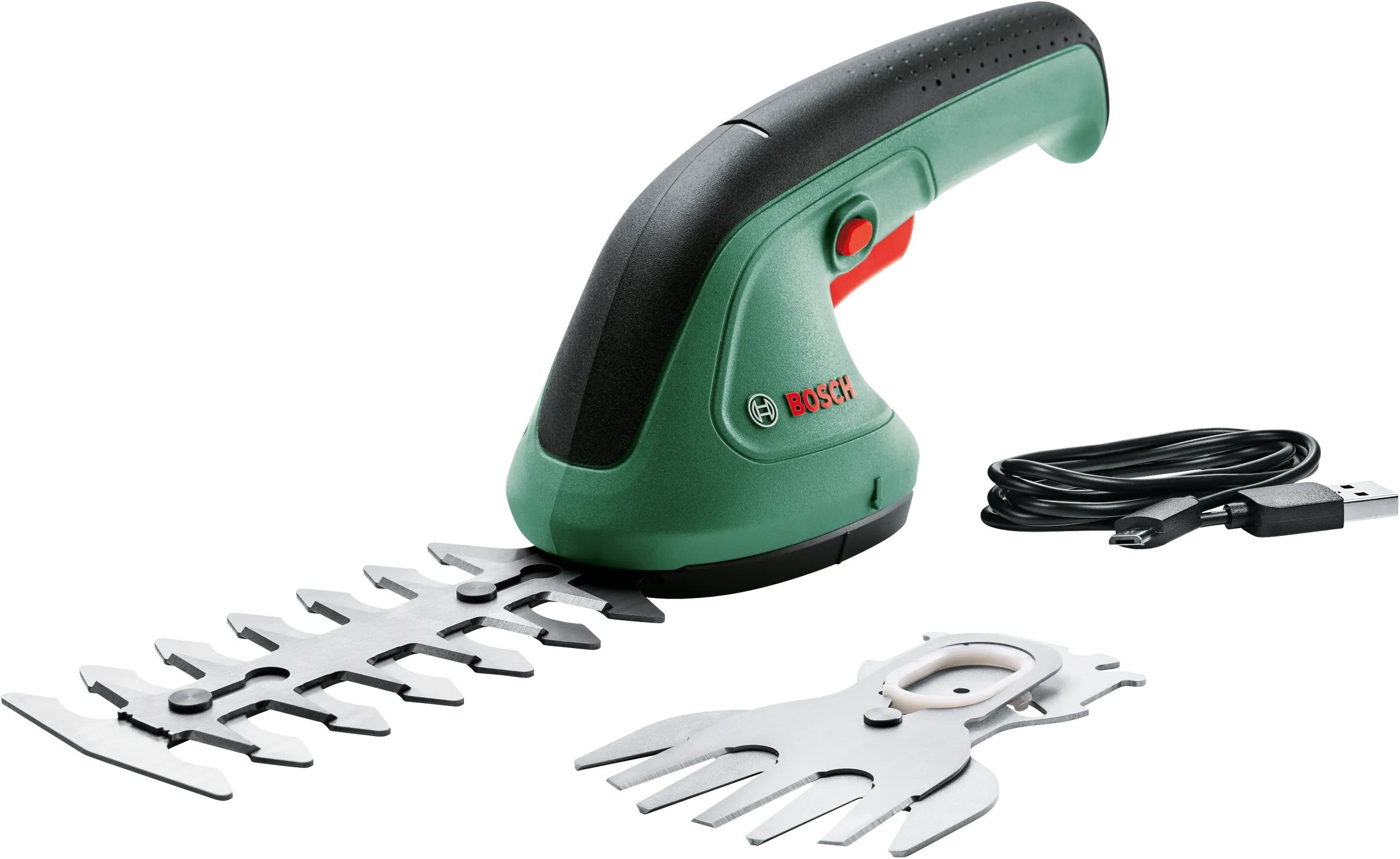 Dzīvžogu un zāles šķēres Bosch Easy Shear; 3,6 V; 1,5 Ah akum.
