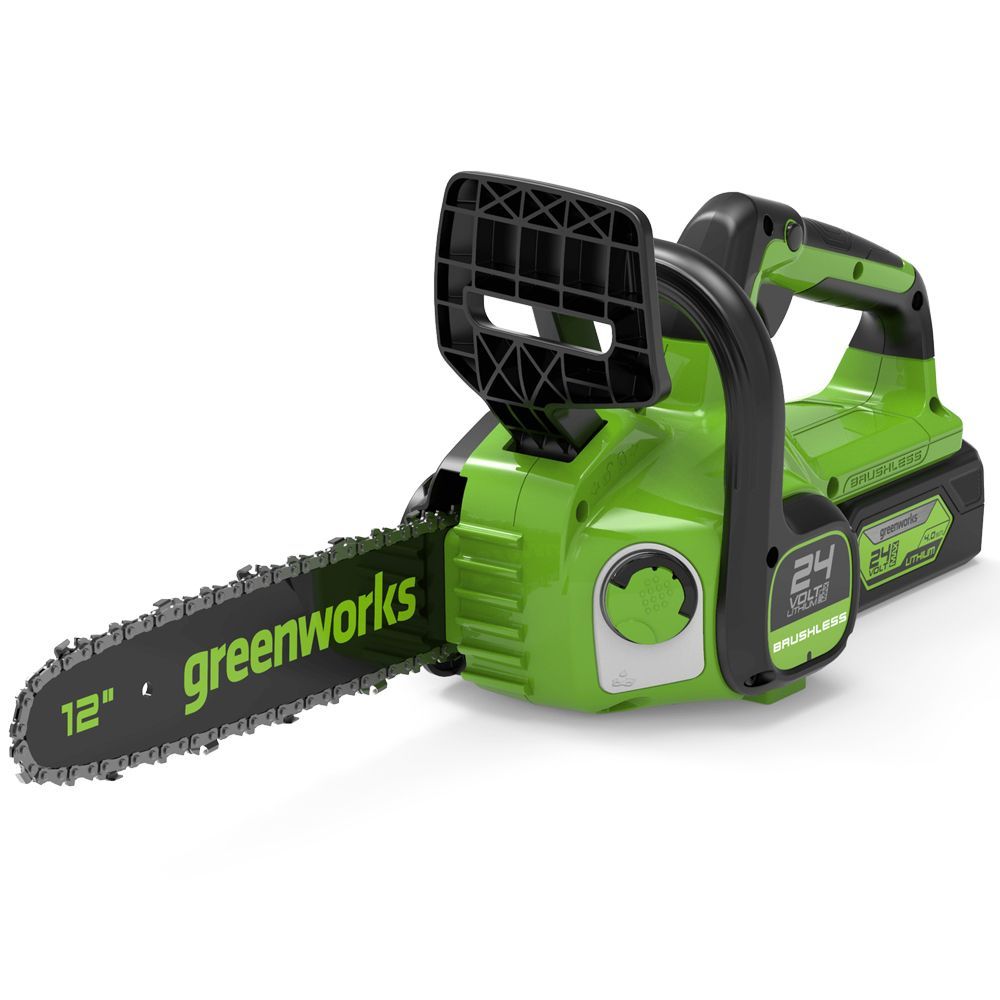 Ķēdes zāģis Greenworks GD24CS30; 24 V; 30 cm sliede (bez akumulatora un lādētāja)