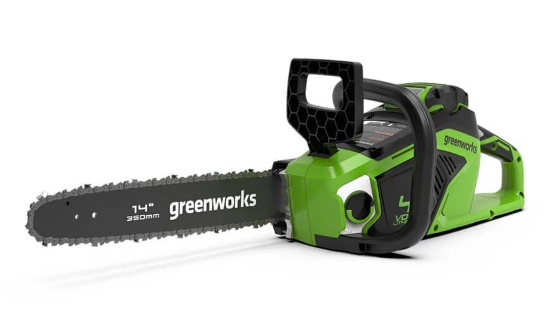 Ķēdes zāģis Greenworks GD40CS15K4; 40 V; 1x4,0 Ah; 35 cm lenta