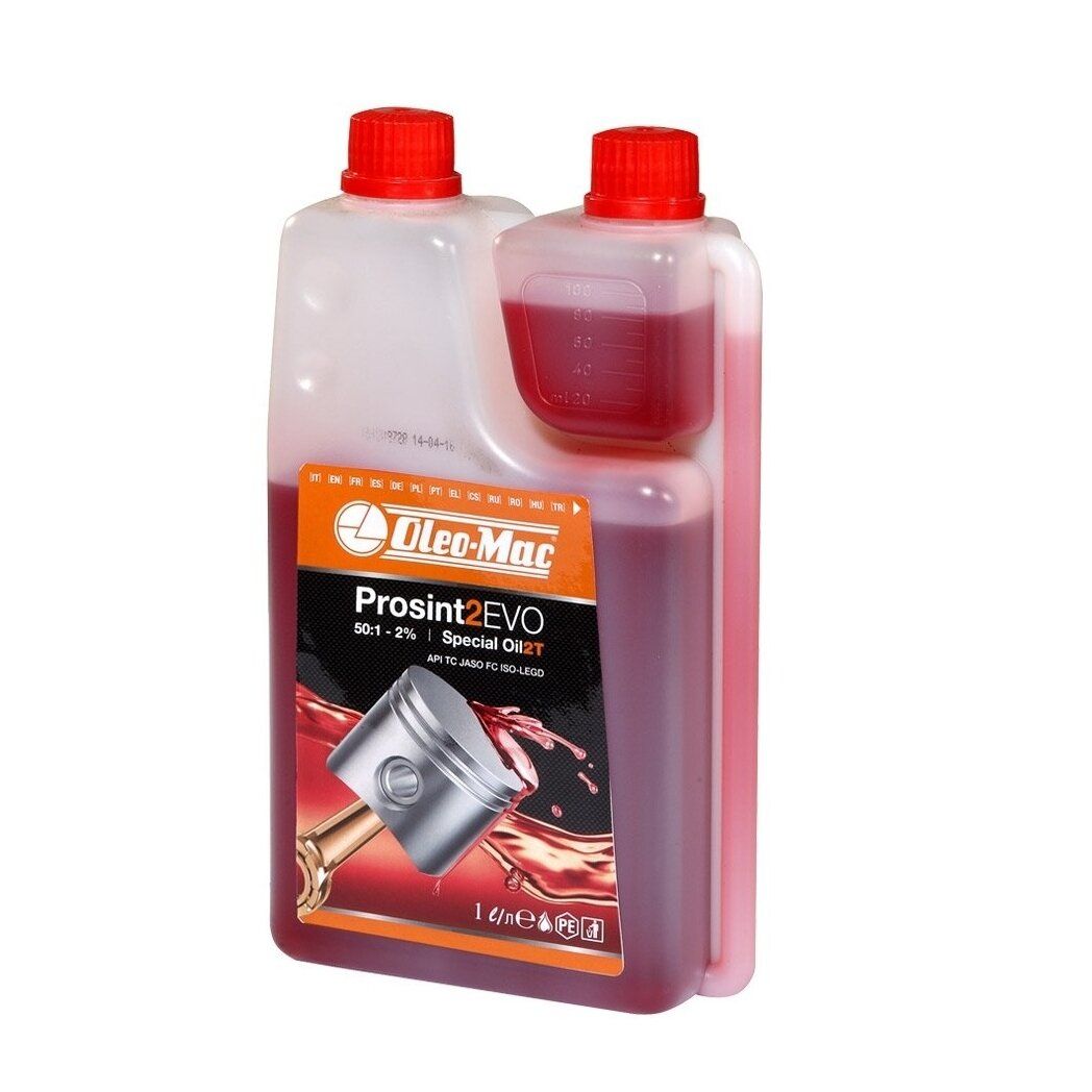 Eļļa degvielas maisījumiem divtaktu motoriem Oleo-Mac 001001407A; 1 l (ar dozatoru)