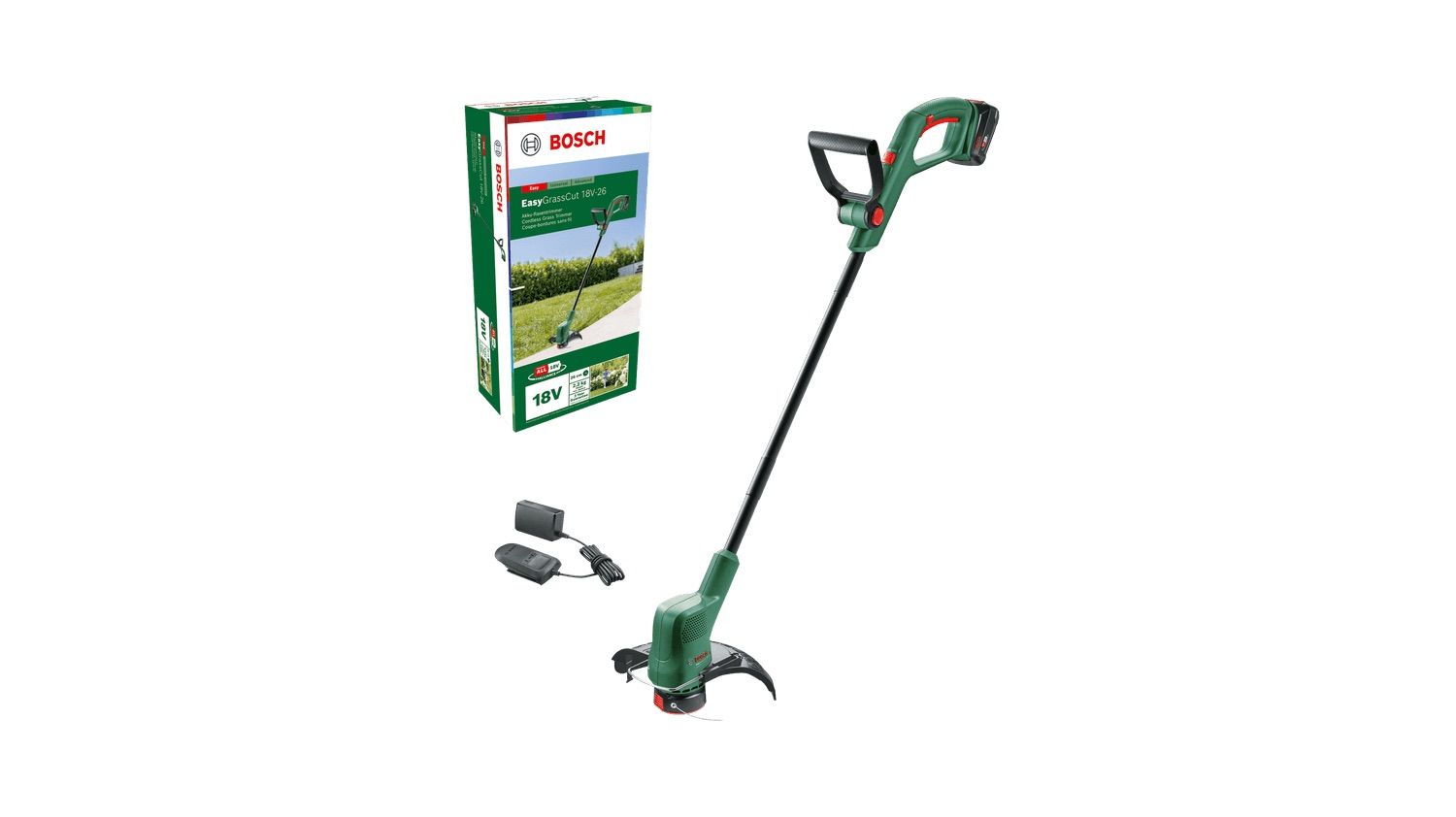 Zāles trimmeris Bosch Easy GrassCut 18V-26; 18 V; 1x2,5 Ah akum.