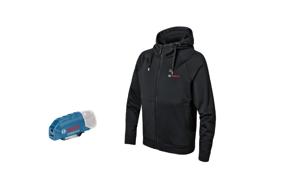 Džemperis Bosch GHH 12; S; 18 V + usb adapteris GAA 12V-21 (bez akumulatora un lādētāja)