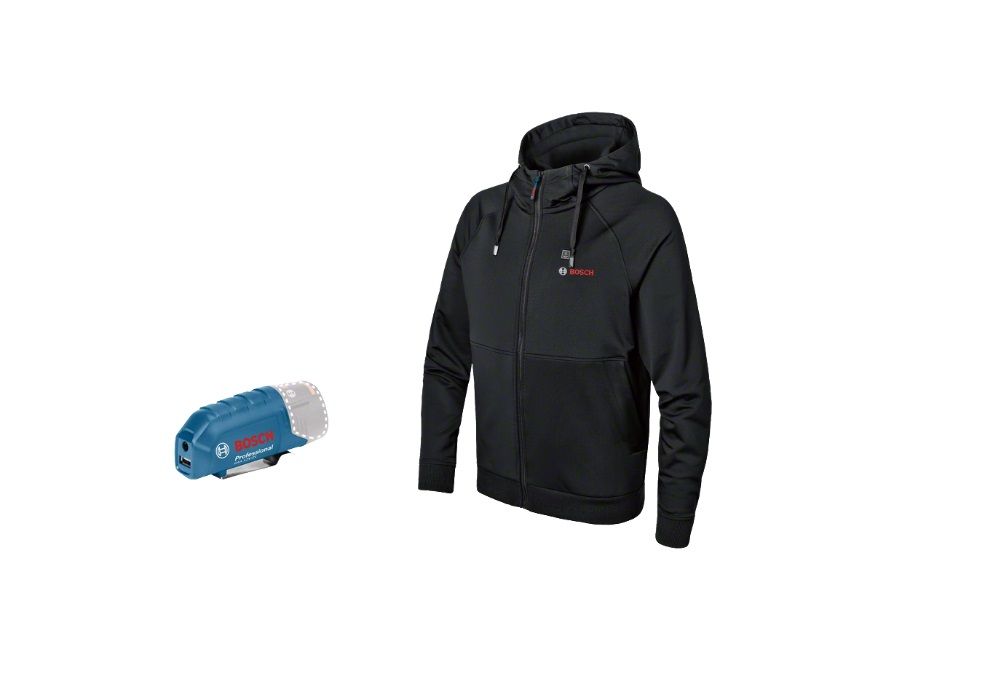 Džemperis Bosch GHH 12; XL; 18 V + usb adapteris GAA 12V-21 (bez akumulatora un lādētāja)