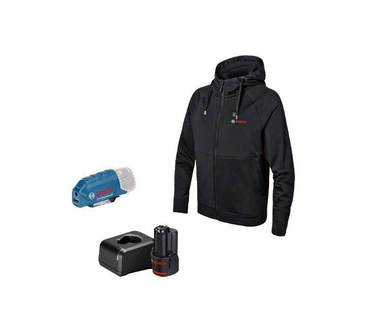 Džemperis Bosch GHH 12; M; 18 V; 1x2,0 Ah + usb adapteris GAA 12V-21