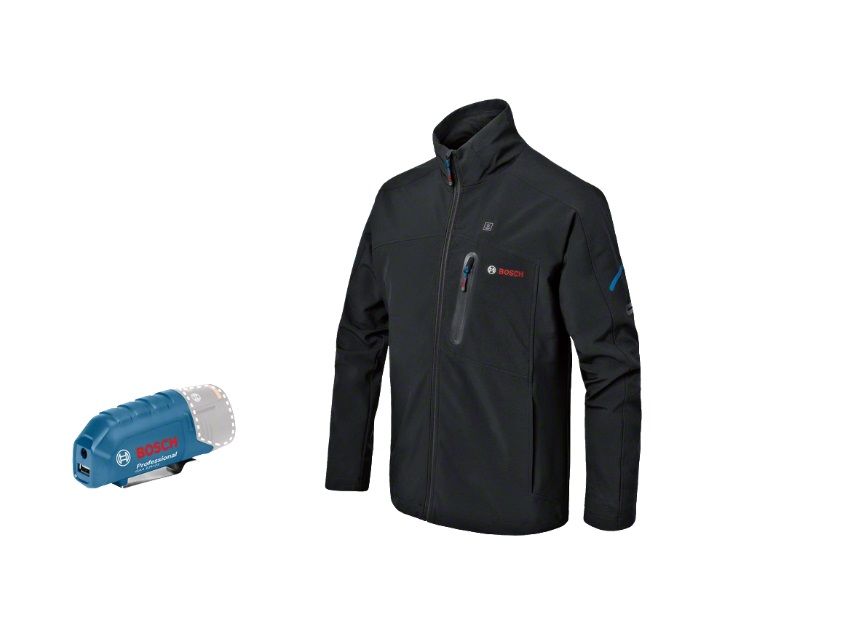 Apsildāma jaka Bosch GHJ 12; L; 18 V + usb adapteris GAA 12V-21 (bez akumulatora un lādētāja)