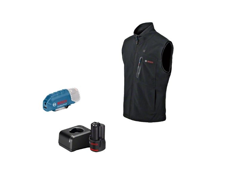 Apsildāma veste Bosch GHV 12; XL; 12 V; 1x2,0 Ah + usb adapteris GAA 12V-21