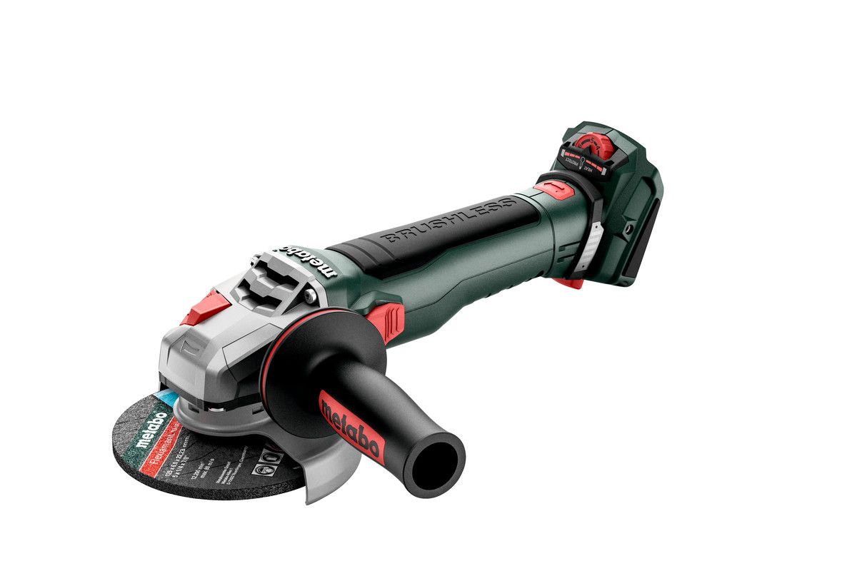 Leņķa slīpmašīna Metabo WVB 18 LT BL 11-125 QUICK; 18 V (bez akumulatora un...