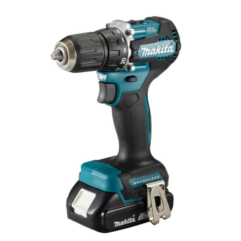 Urbjmašīna-skrūvgriezis Makita DDF487RAJ; 18 V; 2x2,0 Ah akum.