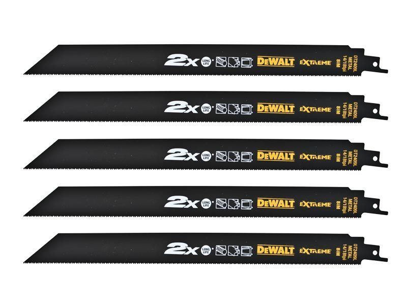 Zobenzāģa asmeņi DeWalt DT2409L-QZ; 5 gab.