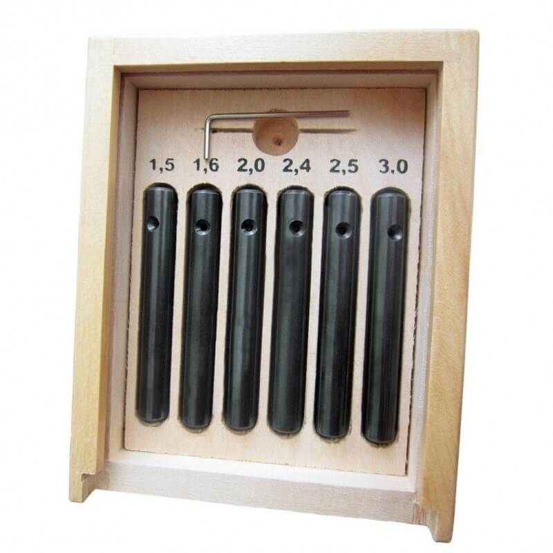 Uzgalis urbju asināšanai Proxxon; BSG 220; 1,5 - 3 mm; 6 gab.