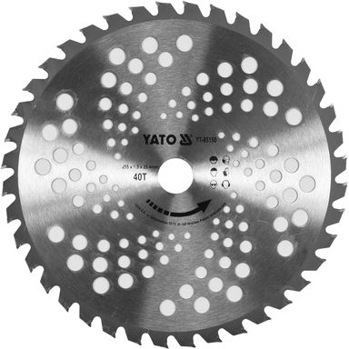 Trimmera disks Yato YT-85150; 255x25,4 mm; Z40