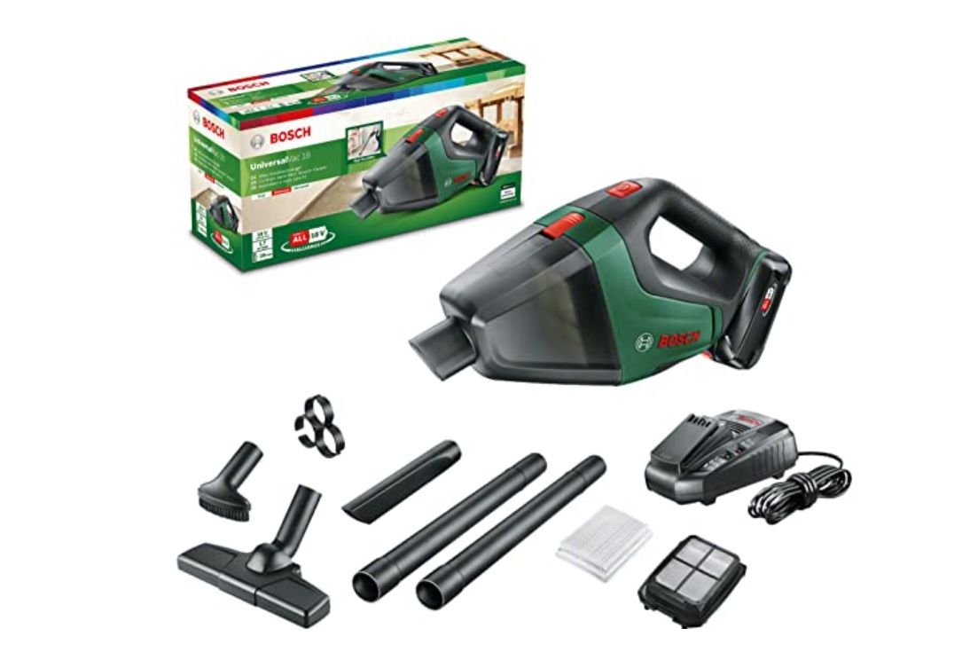 Akumulatora putekļsūcējs Bosch Universal Vac 18; 18 V; 1x2,5 Ah akum.