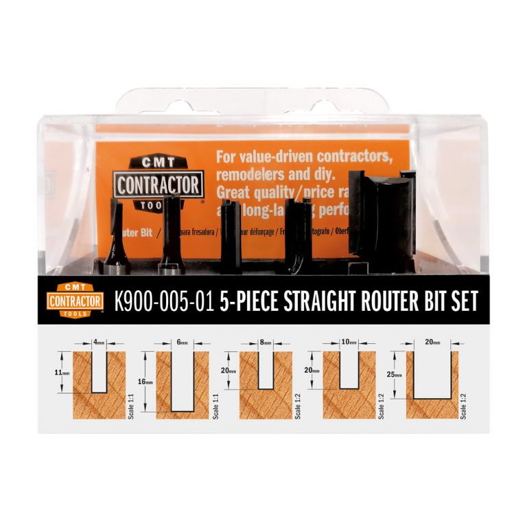 Frēžu komplekts CMT K900-005-01 Z2 RH; 5 gab.
