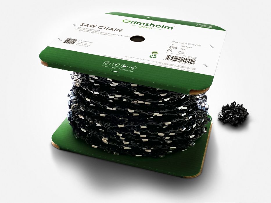 Griešanas ķēdes rullis Grimsholm Full Chisel; .325; 1848; 1,6 mm