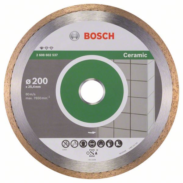 Dimanta griešanas disks Bosch PROFESSIONAL FOR CERAMIC; 200 mm
