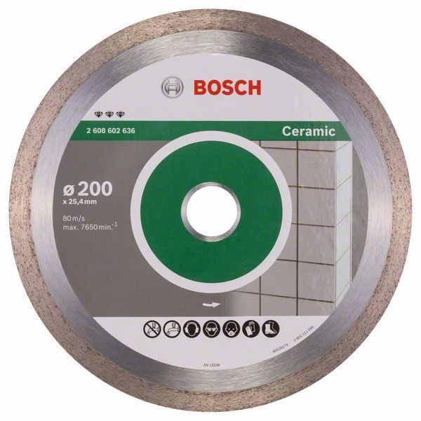 Dimanta griešanas disks Bosch PROFESSIONAL FOR CERAMIC; 200 mm