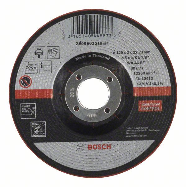 Slīpēšanas disks Bosch WA 46 BF; 125x3 mm