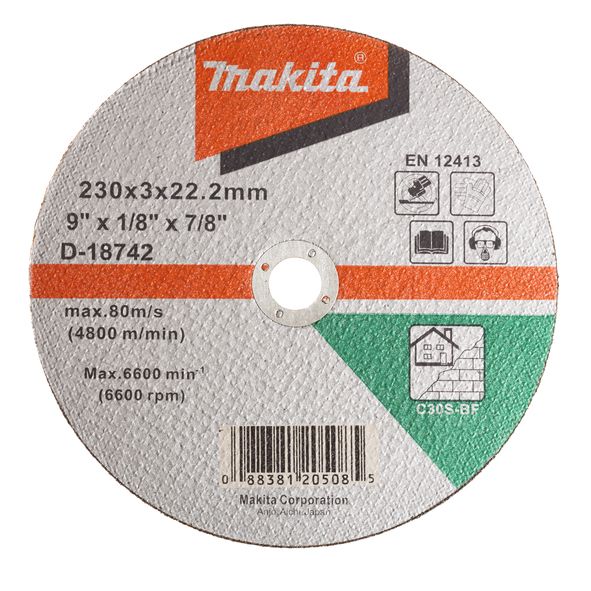 Abrazīvais griešanas disks Makita C30S; 230x3 mm