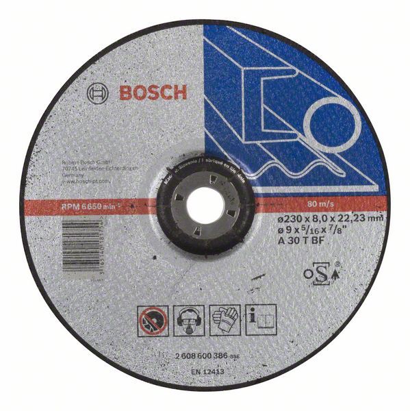 Slīpēšanas disks Bosch A 30 T BF; 230x8 mm