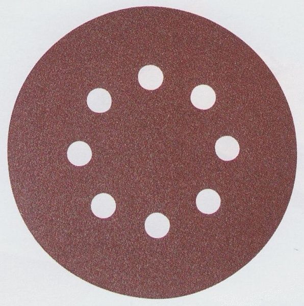 Smilšpapīra diski Velcro Backed 125 mm; K240; 10 gab.