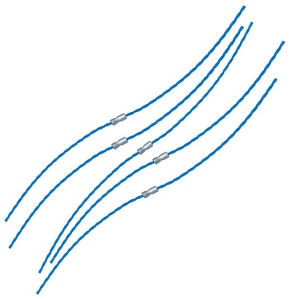 Īpaši stingra zāles pļāvēja aukla Bosch, 30cm; 10 gab.