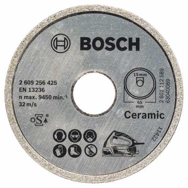 Dimanta griešanas disks Bosch PKS 16 Multi Ceramics; 65 mm