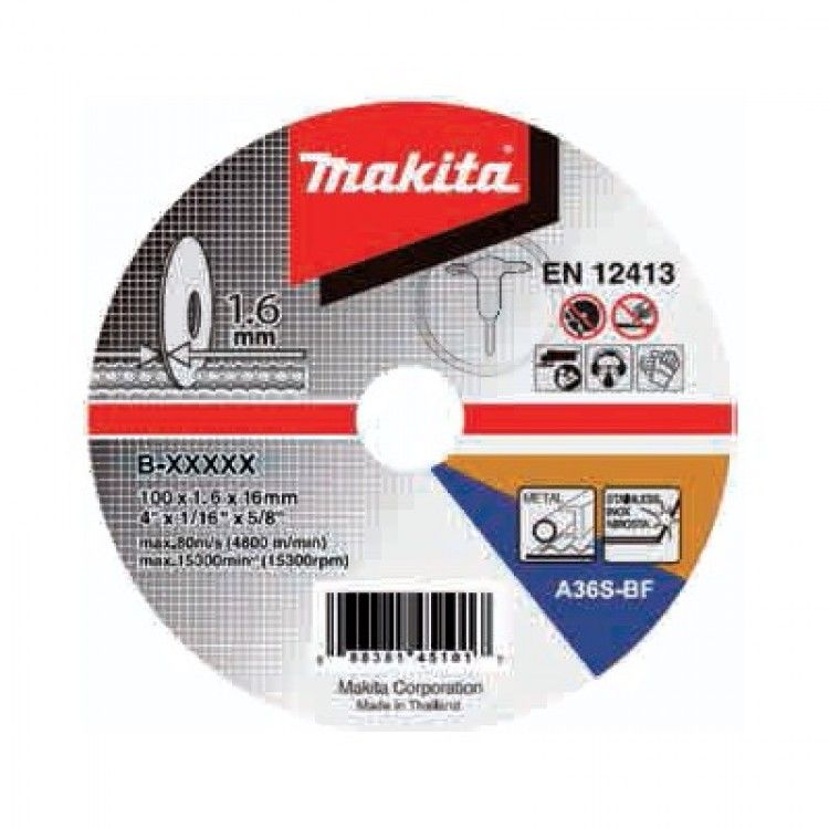Abrazīvais griešanas disks Makita B-46931; 125x1,6 mm