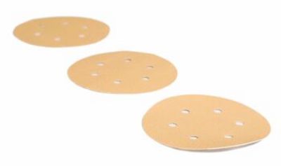 Smilšpapīrs ekscentra slīpmašīnai Mirka Gold; Ø150 mm; P120; 10 gab.