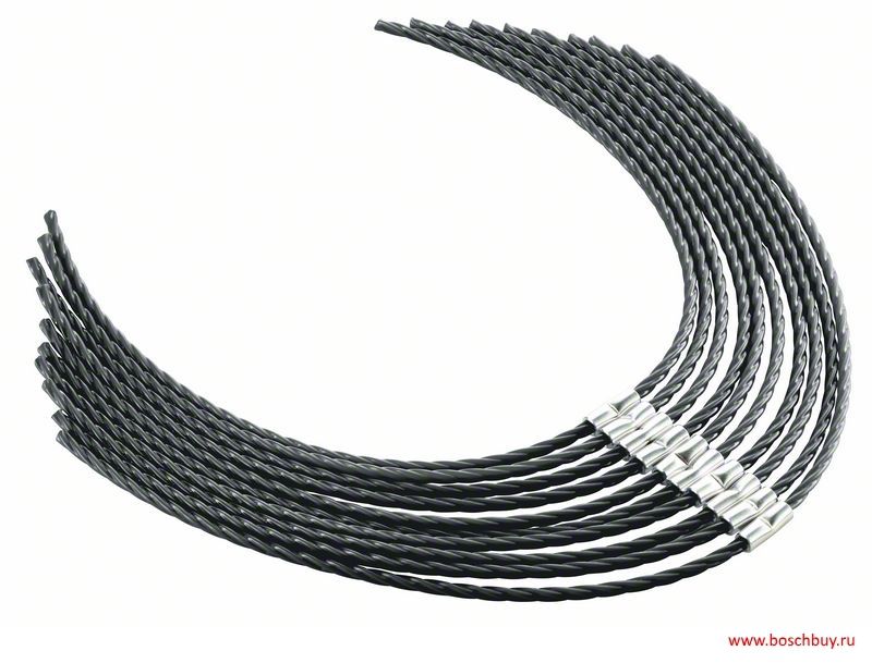 Īpaši stingra zāles pļāvēja aukla Bosch F016800431; 10 gab.