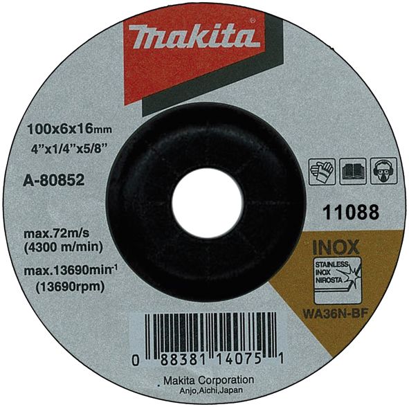 Slīpēšanas disks Makita A-80656; 125x6 mm