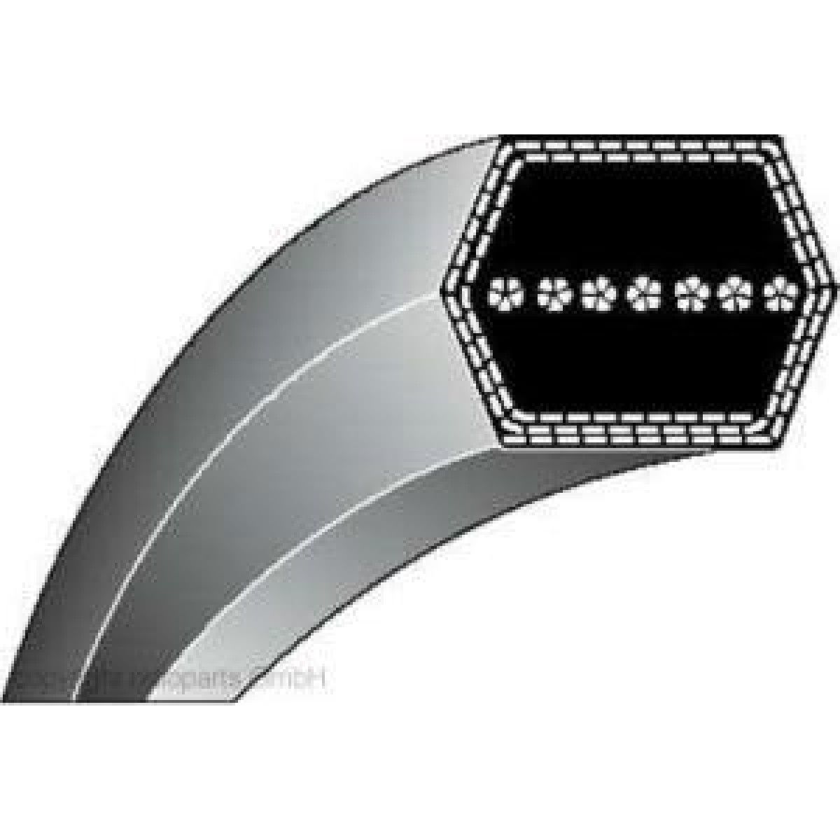 Pļaušanas pannas siksna zāliena traktoriem 17-008