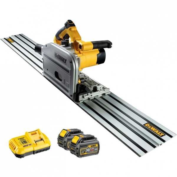 Akumulatora ripzāģis DeWalt FlexVolt DCS520T2R; 54 V 2x6,0 Ah akum. + vadlineāls DeWalt DWS5022; 1,5 m