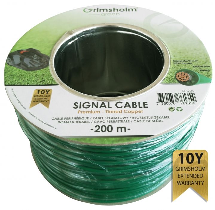 Vads perimetra iezīmēšanai (zāles pļāvējiem-robotiem) Grimsholm Premium; 2,45 mm x 200 m